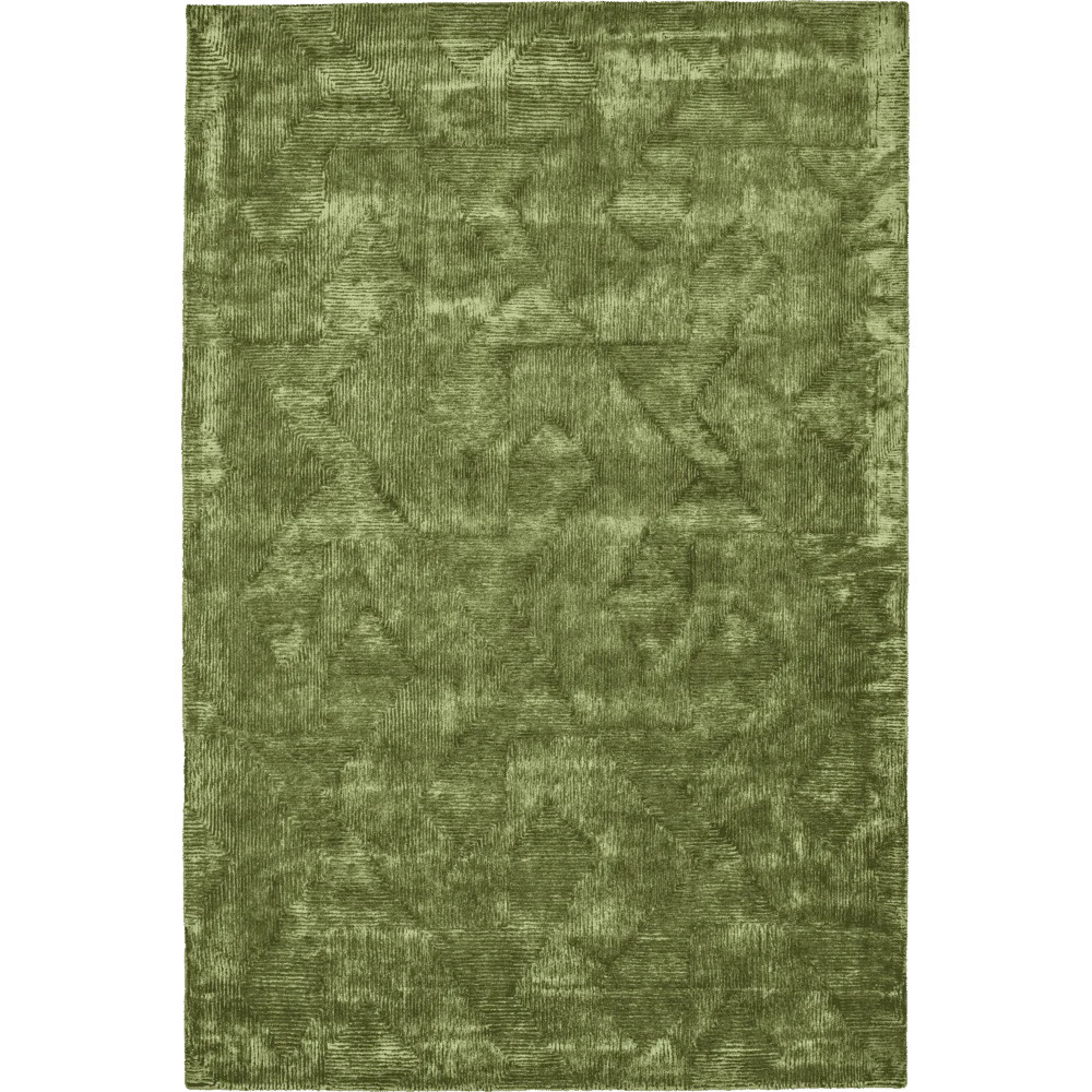 House Doctor Shine vloerkleed groen modern geometrisch handgeknoopt B/D: 300 x 200 cm