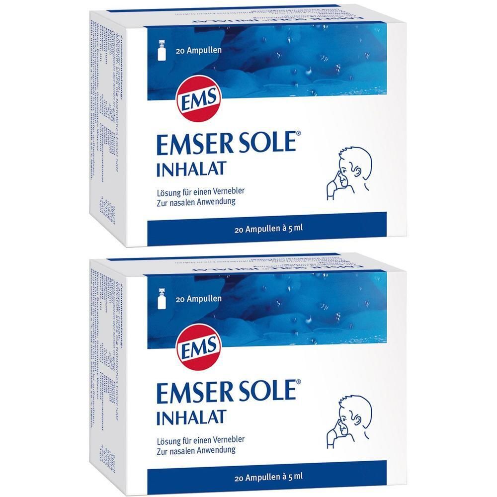 Emser Sole Inhalat Lösung f.e.Vernebler 2x 2x20 St für einen Vernebler