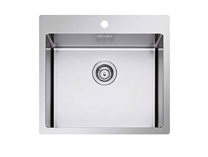 Plados SR5500 Küchenspüle aus satiniertem Edelstahl für Filotop-Installation