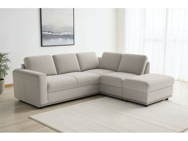 sit&more Cordoba L-Form, B: 232 cm, optional Schlaffunktion & Stauraum Couch mit XXL-Komfort, großzügige Sitzfläche