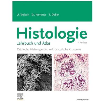 Histologie – Lehrbuch und Atlas, Gebundene Ausgabe von Ulrich Welsch,Wolfgang Kummer,Thomas Deller, Urban & Fischer in Elsevier, 978-3-437-41425-1