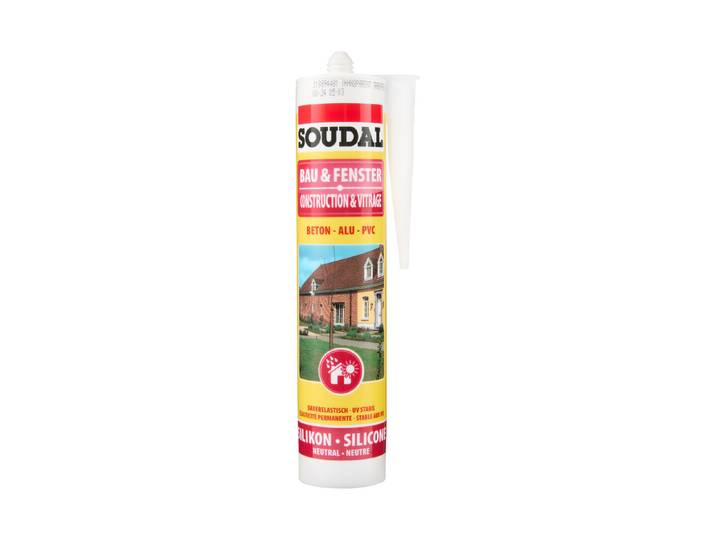 Soudal Bau- und Fenstersilikon 300 ml Transparent