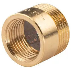 Messing Gewinde-Fitting Reduzierung 3/4"AG (DN 20) - 1/2"IG (DN 15) - schwere Ausführung