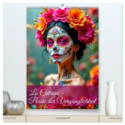 La Catrina - Poesie der Vergänglichkeit (hochwertiger Premium Wandkalender 2027 DIN A2 hoch), Kunstdruck in Hochglanz