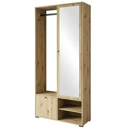 Garderobe  Dingo , holzfarben , Maße (cm): B: 90 H: 190
