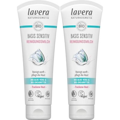 Lavera basis sensitiv Reinigungsmilch 2x 2x125 ml Milch