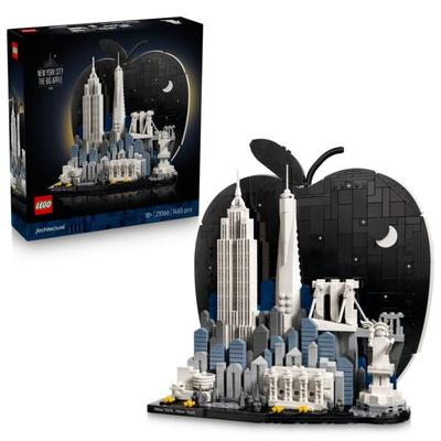 LEGO 21066 Architecture New York City – The Big Apple, Bauset, Zimmerdeko für Erwachsene