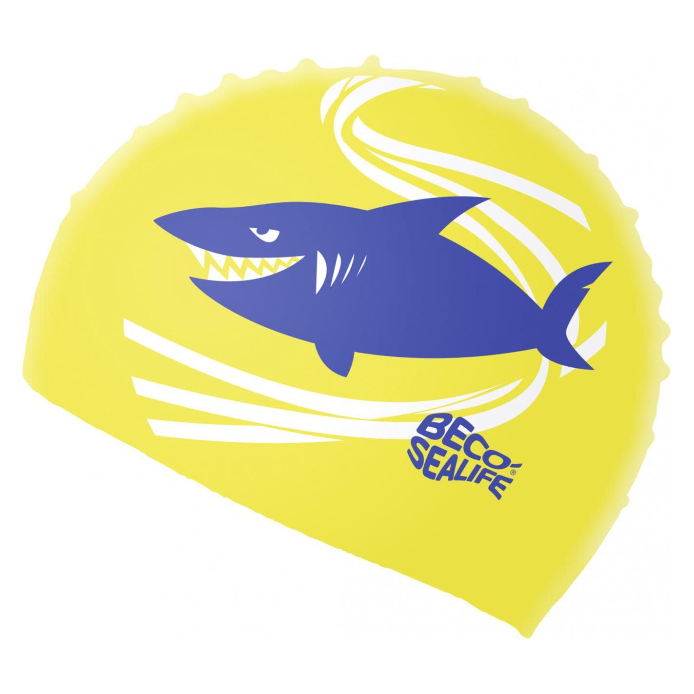 Beco Beermann GmbH & Co. KG Mädchen Sealife Silikonhaube Haube, gelb, One Size (0/073942/2)