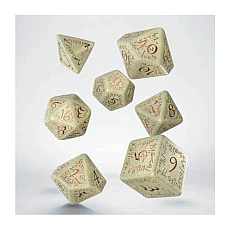 Q-Workshop Elvish Shimmering beige/copper Jumbo Dice Set 311905