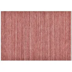 THEKO Handgewebter Teppich Pure, im modernen Uni-Design 200 red 70x140 cm