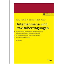 Unternehmens- und Praxisübertragungen, Fachbücher von Axel Wepler, Paul Wollny, Hülya Dönmez, Michael Bisle, Dorothee Hallerbach