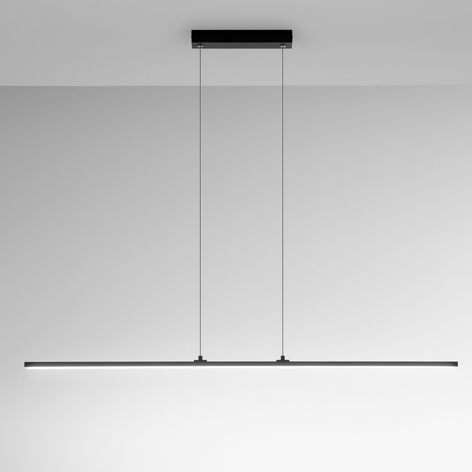 home24 Shanghai type A LED-hanglamp zwart/zwart van gelakt aluminium