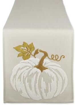 DII Embroidered Table Runner 14x70