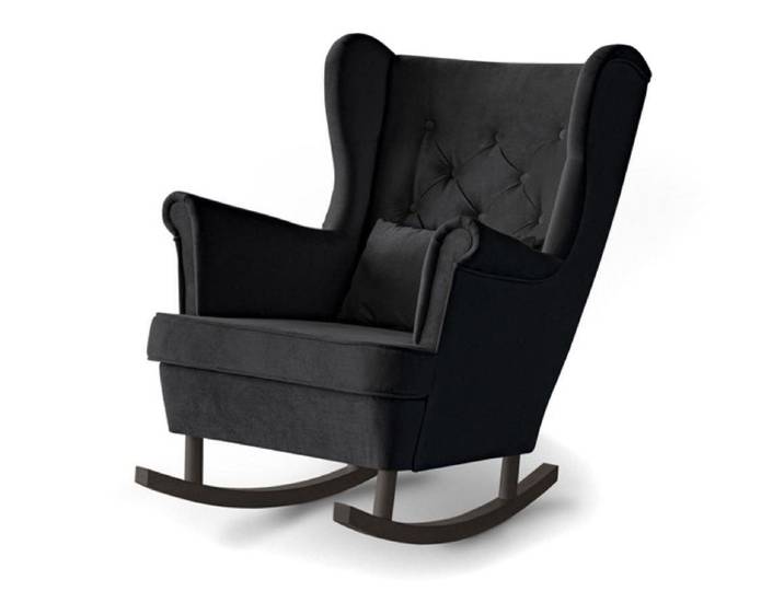 Beautysofa Schaukelsessel Fabio, mit Einbringung in die Wohnung (Holzbeine in Weiß, Buche oder Wenge Farbe)