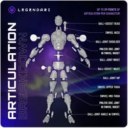 Meta Travelers Legendari Actionfigur 1/10 Nekzus 18 cm