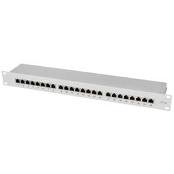 LogiLink NP0060 24 Port Patch-Panel 483 mm (19) CAT 6a 1 HE Grau