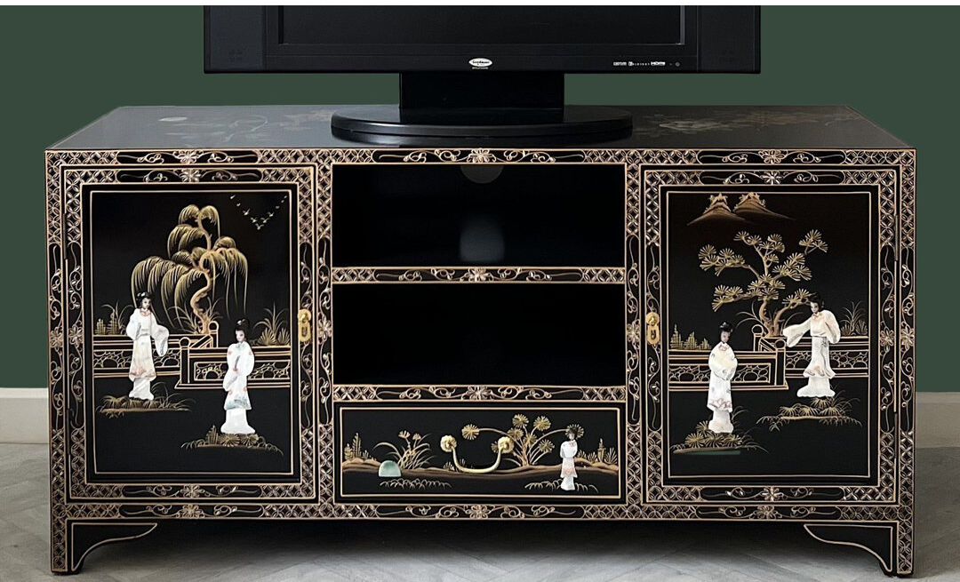 Ophelia & Co. Aspenson Mother Of Pearl TV Cabinet Stand for TVs up to 55" 55"