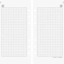 Rido Ersatzformulare Timing 2 Notizpapier kariert 24 Blatt Packung mit 5 Stück