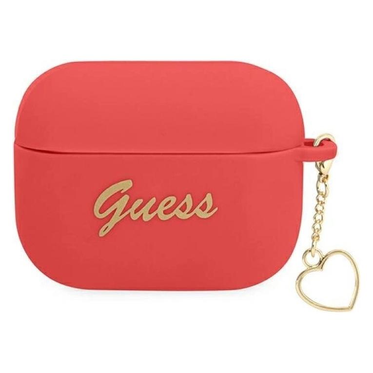 Guess GUAPLSCHSR AirPods Pro cover czerwony/red Silicone Charm Heart Collection (Kopfhörer Hülle) (GUE002012-0)