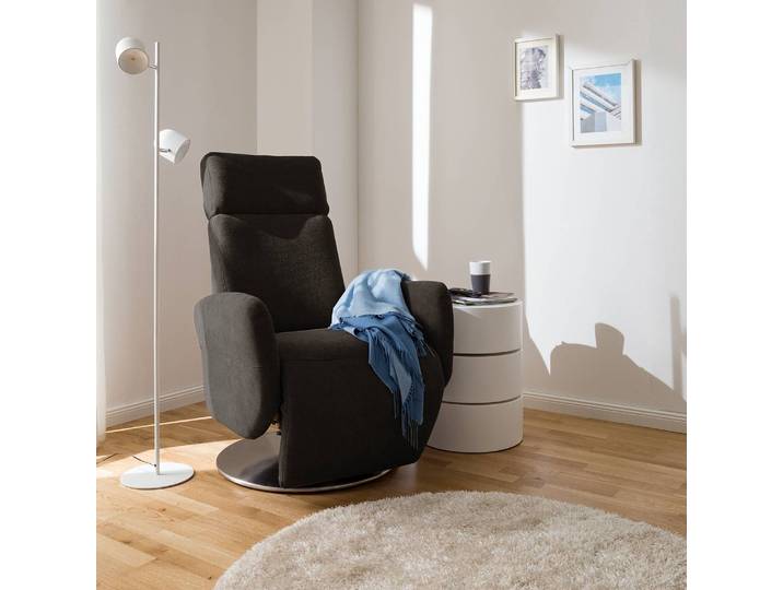 Relaxsessel Braun/Braun Webstoff 71 x 110 x 82cm
