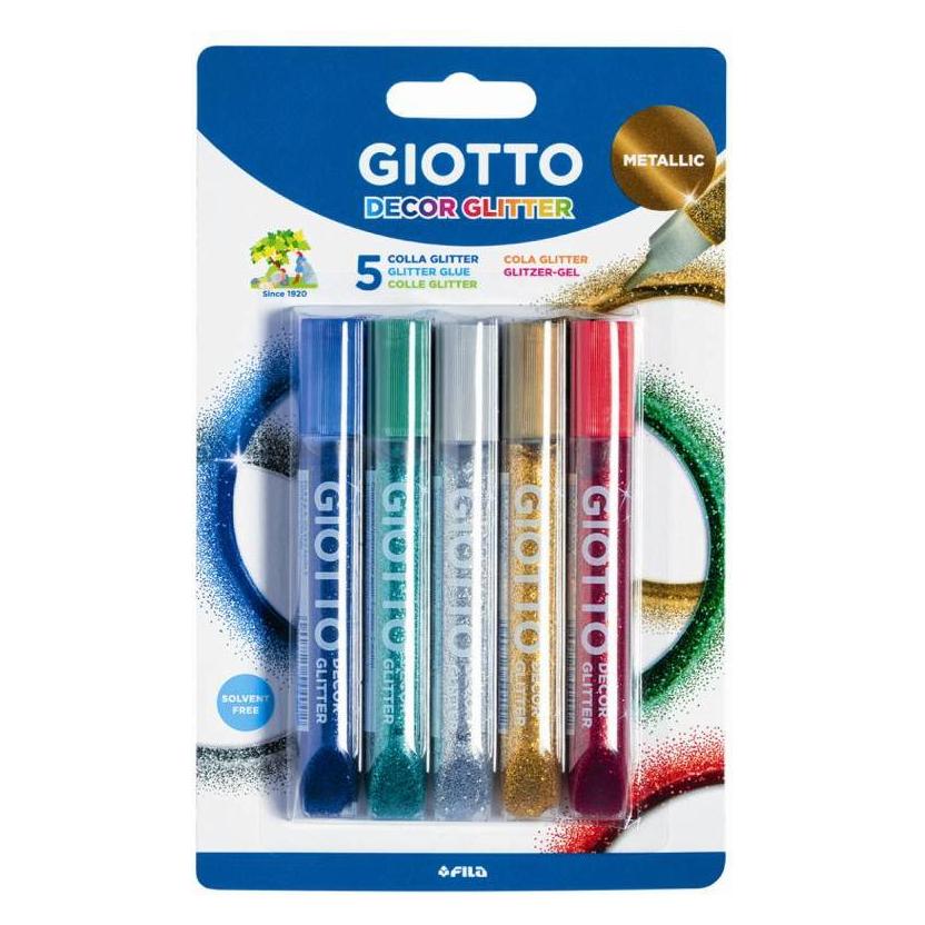 Giotto Glitzerstifte Glitterglue Metallix (5x) (545100)