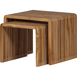Beistelltisch Jasmijn 2er-Set Teak