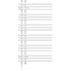 Zehnder Design-Heizkörper Yucca Asym elektrisch, 922x47x478 mm, Grau Aluminium, IP65