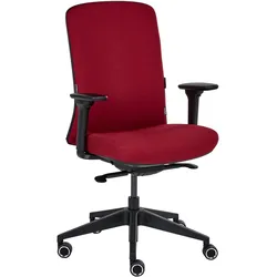 BÜROSTUHL Stoff Dunkelrot Kamilon