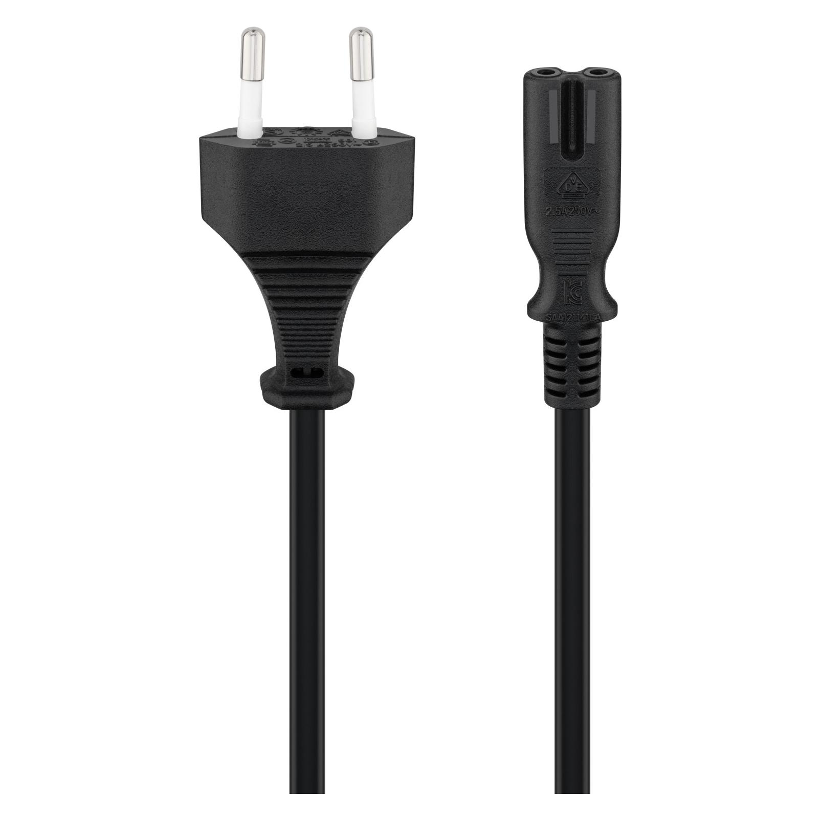 Goobay Anschlusskabel Eurostecker, 1,3 m, Schwarz (1.30 m) (59567)