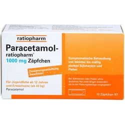 Paracetamol-Ratiopharm 1000mg Zäpfchen 10 ST