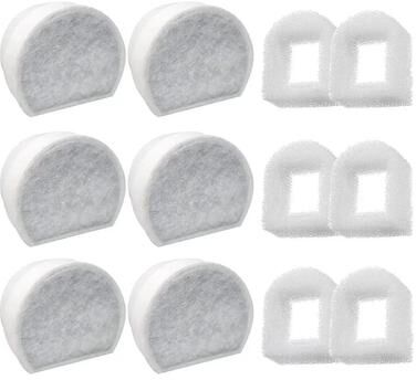 Uplift Picks Pet Fountain Filters Replacement Set For PetSafe Avalon Pagoda Sedona 6 Packs