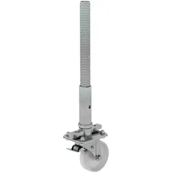 Munk, Leiter + Gerüst, Lenkrolle mit Spindel höhenverstellbar ø 125 mm (66.50 cm)