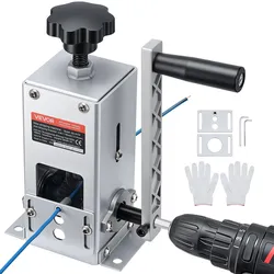 VEVOR Abisoliermaschine, 1,5-30 mm, Kabelschälmaschine, Handkurbel-/Bohrmaschinenbetrieb, Abisolierwerkzeug mit Q235-Rahmen, Kabelabisolierer, Manuelle Kabelabisoliermaschine für Kupferschrott
