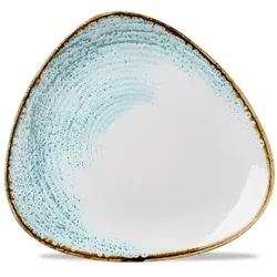 Churchill Homespun Accents Aquamarine Homespun Accents Jasper Grey Teller Dreieckig 22.9cm