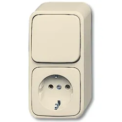 Busch-Jaeger, Steckdose, Schuko Steckdose 2601/6/2300EAP Duro 2000 AP 2601/6/2300EAP (1641-0-0174)