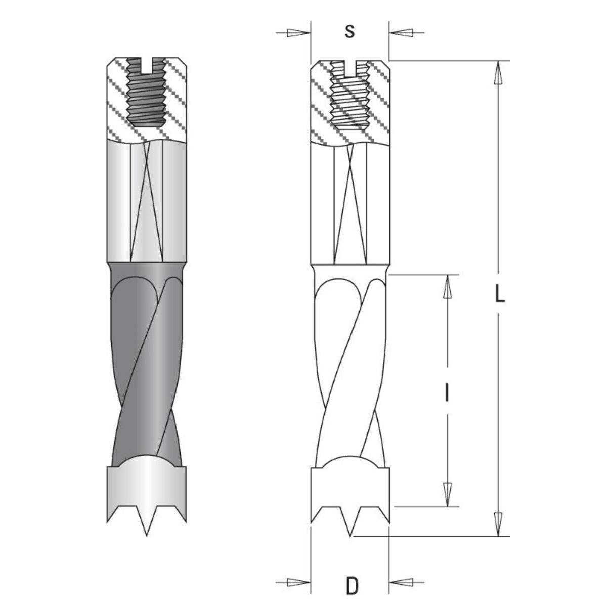 Magni HW-Kombi-Dübellochbohrer "D10 l27 L57,5 L " (10 Millimeter) (97946369)