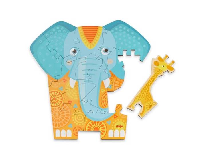 Puzzle 2in1 Elefant