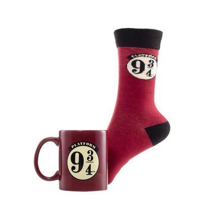 Harry Potter (Gleis 9 3/4) Tassen- und Socken-Set