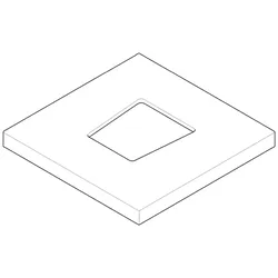 Dornbracht Rosette Ersatzteile 092773021 131 x 131 x 12,5 mm Champagne (22kt Gold) 092773021-47