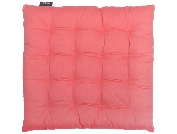 Sitzkissen Mios apricot Baumwolle B 40 T 40 cm