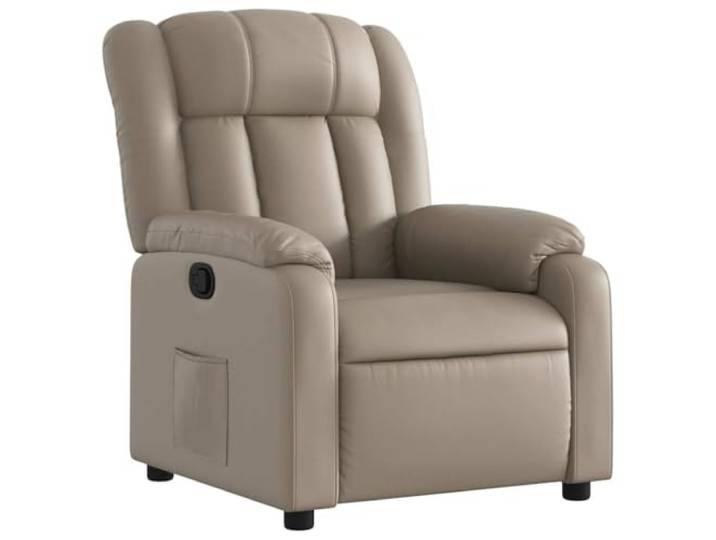 Heofavd Relaxsessel mit Liegefunktion Kunstleder TV Sessel Cappuccino Braun