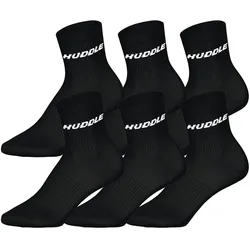 HUDDLE  6pk Short Crew Socks Unisex Socken