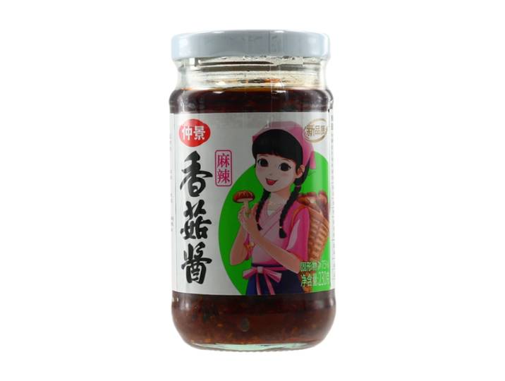 Zhongjing Shiitake-paddenstoelen-saus, Mala pittige smaak, 230 g