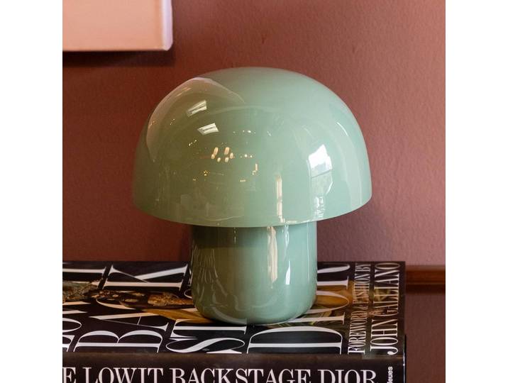 Design tafellamp Mushroom, groen, Woon-/ Eetkamer, metaal, Design, tafellamp