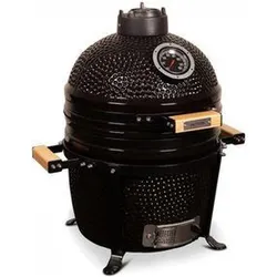 Patton, Keramikgrill, Kamado 15 - keramisch - Tafel model - Premium Black - Medium - Zwart (335 mm)