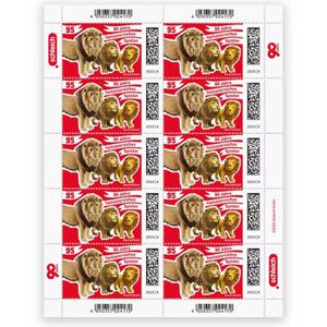 DeutschePost Briefmarken Set, 10 Stück à 95cent, Spieltiere, Standardbrief/Postkarte, nassklebend
