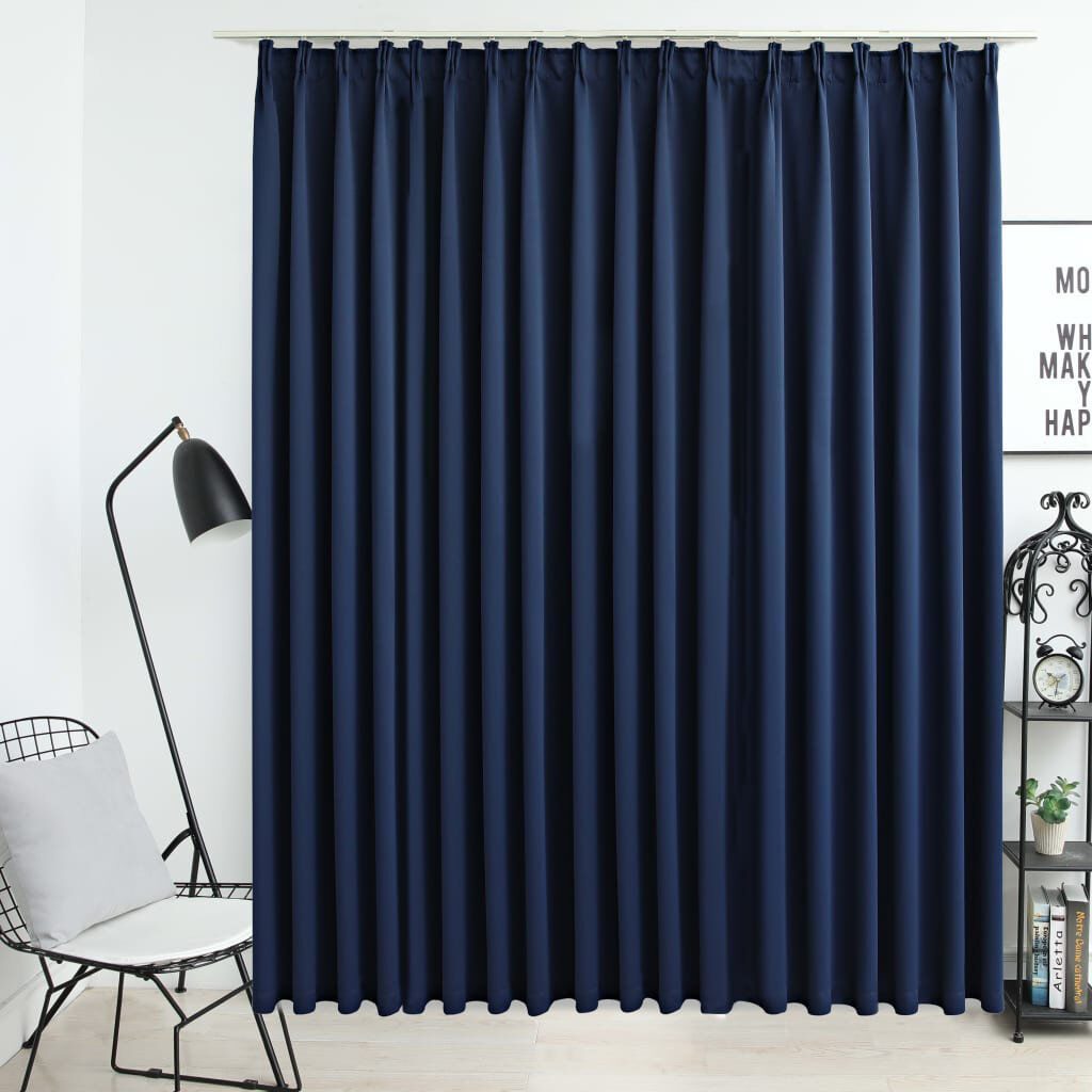 Ebern Designs Azurae Blackout Curtain Blue 290cm W X 245cm H