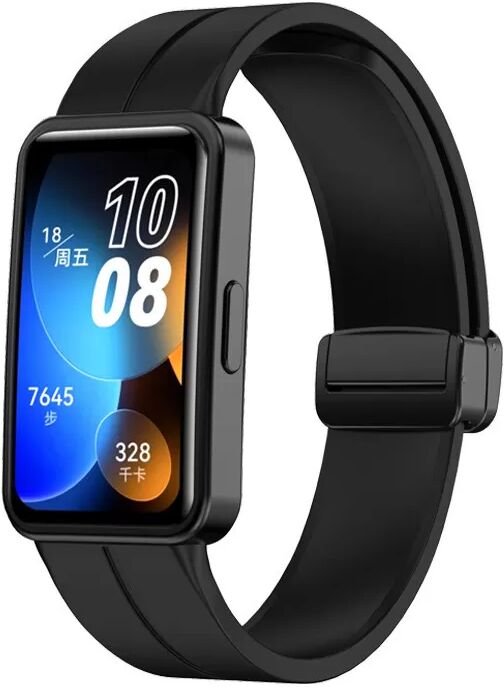 INF Silikon-Uhrenarmband für Huawei Band 8 & 9 - Schwarz