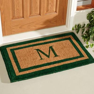 Geo Crafts, Inc. "Double Border Outdoor Mat Green, 2'6"" x 4', Green"