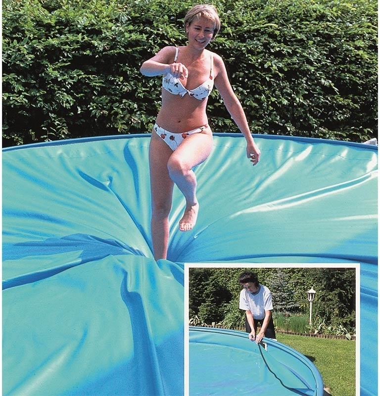 Pool Sicherheitsabdeckung SafeTop rund 250 cm mit Keilbiese